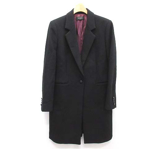 ポールスミス ブラック Paul Smith BLACK コート チェスター ウール 40 