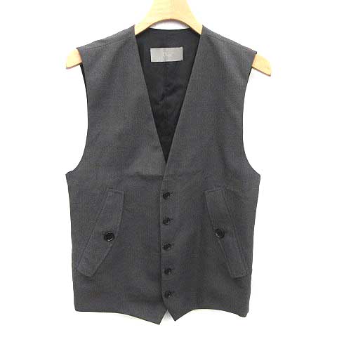DIOR HOMME - DIOR HOMME ディオールオム ベスト ジレ グレー クリス