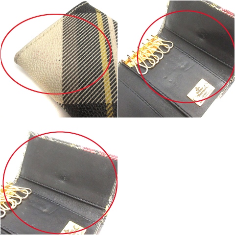 新品未使用　VivienneWestwood キーケース　グレー　オーブ　レザー 日本限定】VINTAGE ORB キーケース(ブラック)（レディース