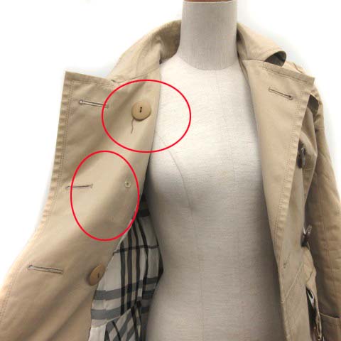 バーバリーブルーレーベル BURBERRY BLUE LABEL トレンチコート ベルト