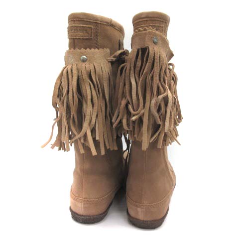 ディーゼル DIESEL ミドルブーツ BOOTFULL W スエード フリンジ 2WAY 