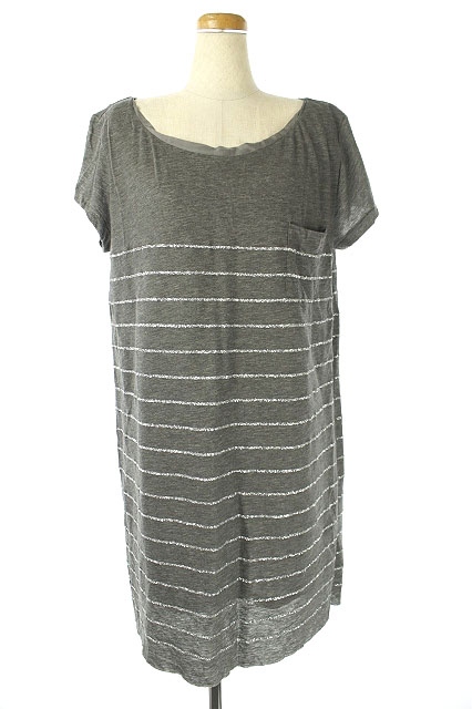 サカイラック Sacai Luck ワンピース ミニ リネン 半袖 2 グレー Kn Ca レディース 081 ベクトルパーク