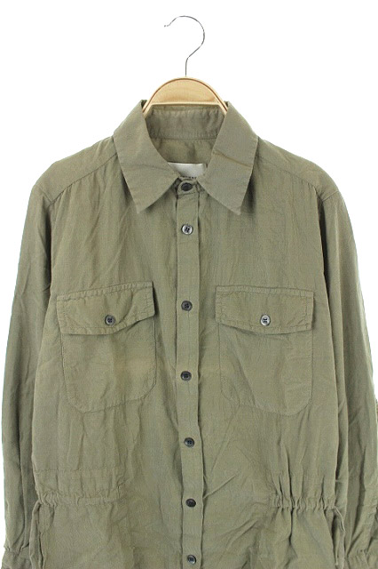 ステファンシュナイダー Stephan Schneider ワンピース シャツ コーデュロイ ミニ 長袖 1 カーキ Kn Os レディース 081 ベクトルパーク