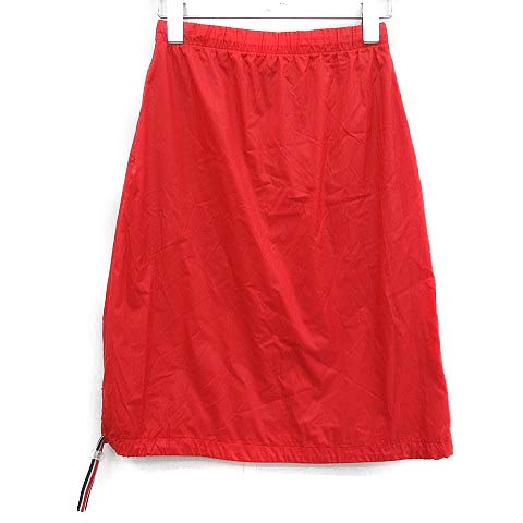 未使用品 モンクレール MONCLER スカート ひざ丈 青タグ ナイロン 台形  