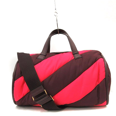 最終価格】美品《ANYA HINDMARCH》2way ボストンバッグ 甘ったるく