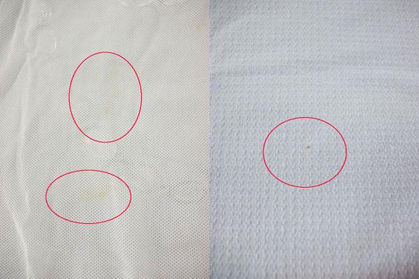 タエ アシダ Tae Ashida 切替デザインワンピース 膝丈 半袖 メッシュ 7 白 水色 My Os レディース 081 ベクトルパーク