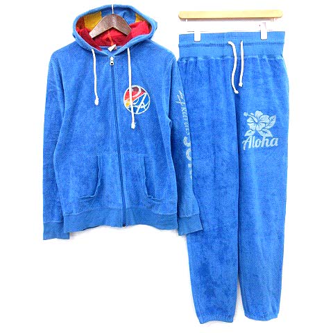 トゥエンティフォーカラッツ 24カラッツ 24karats Surf ジャージ パーカー セットアップ パイル M 青 水色 G メンズ 081 ベクトルパーク