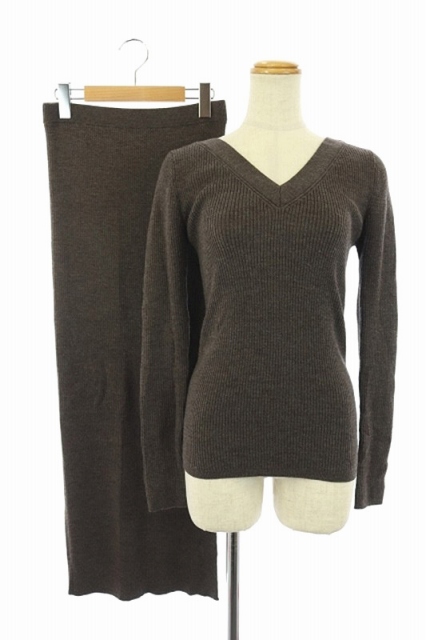 ウィムガゼット Whim Gazette セットアップ 上下 ニット カットソー V  