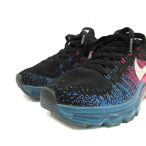 ナイキ Nike スニーカー ローカット ウィメンズ フライニット エアマックス Wmns Flyknit Max 23cm 黒 ブラック 6659 002 Yo9 レディース 081 ベクトルパーク