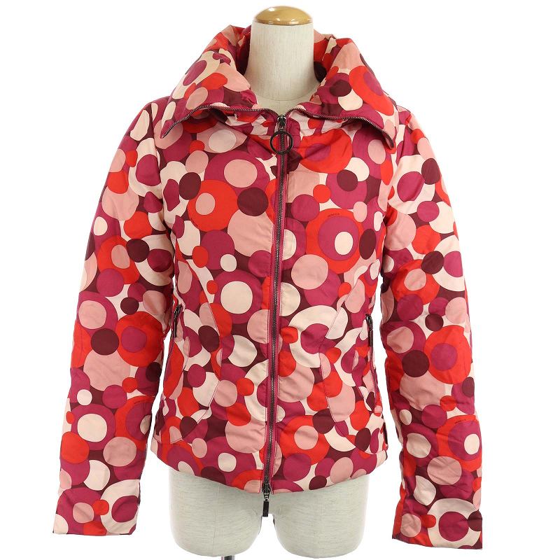 モンクレール Moncler ダウンジャケット ジップアップ 茶タグ 0 赤 ピンク 白 My Os H Ca レディース 081 ベクトルパーク