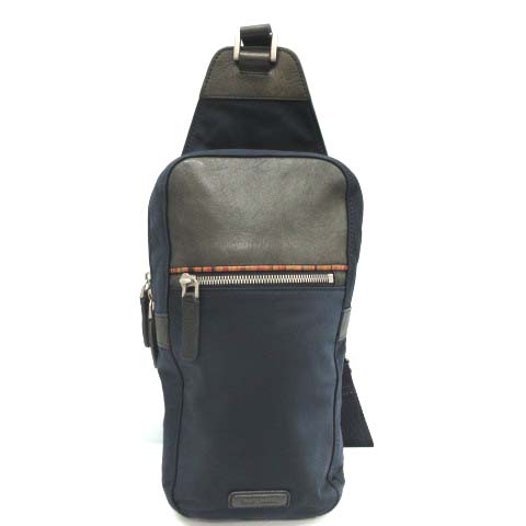 ポールスミス Paul Smith ボディバッグ 縦型 ストライプ 紺 ネイビー Kt メンズ 081 ベクトルパーク ポールスミス Paul Smith ボディバッグ 縦型 ストライプ 紺 ネイビー Kt メンズ 081 ベクトルパーク