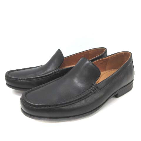クラークス Clarks スリッポン ローファー スクエアトゥ ローヒール レザー 25 5cm 黒 ブラック Kt メンズ 081 ベクトルパーク