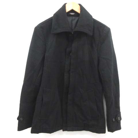 トルネードマート Tornado Mart ステンカラーコート ウール M 黒 ブラック Kt メンズ 081 ベクトルパーク