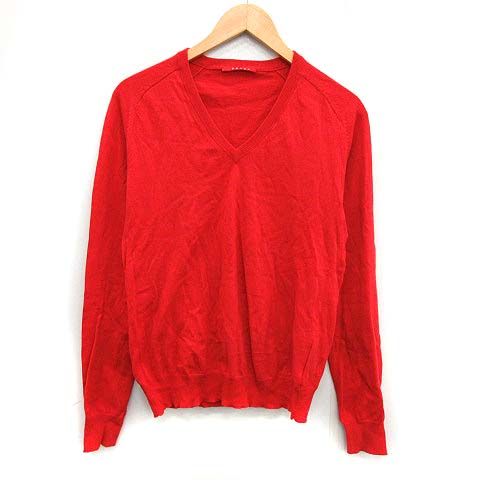 PRADA 赤カシミヤセーター 長袖