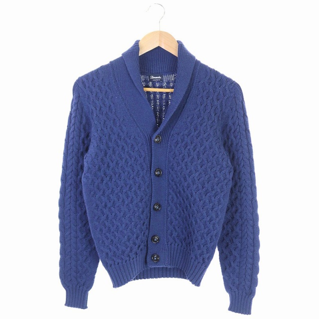 ドルモア Drumohr カーディガン ニット 長袖 44 紺 ネイビー Hh Ec メンズ 081 ベクトルパーク