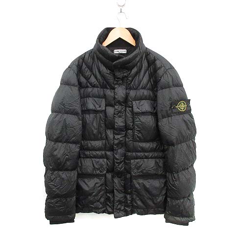 ストーンアイランド Stone Island ダウンジャケット Garment Dyed Down ナイロン L 黒 ブラック Mf14 Ec メンズ 081 ベクトルパーク