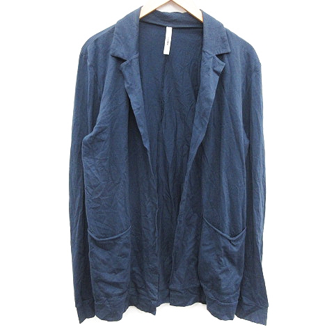 アタッチメント Attachment 天竺カットソーテーラードジャケット ボタンレス ノーベント コットン 3 L 紺 ネイビー Yt メンズ 081 ベクトルパーク