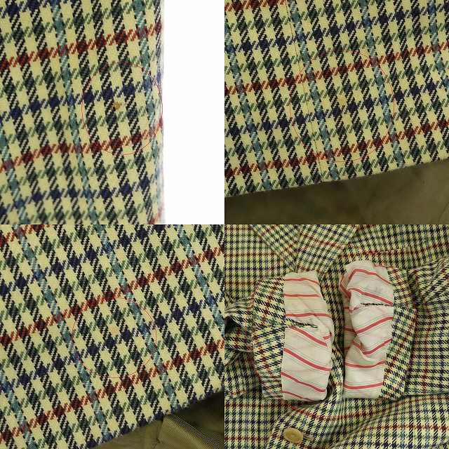 エルメス チェック ジャケット ブレザー スーツ HERMES 千鳥格子チェック テーラードジャケット