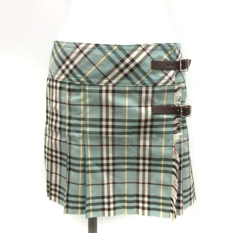 バーバリーブルーレーベル BURBERRY BLUE LABEL 38 M ラップスカート  