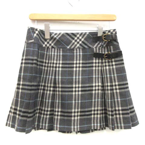 バーバリーブルーレーベル BURBERRY BLUE LABEL 38 M ラップスカート