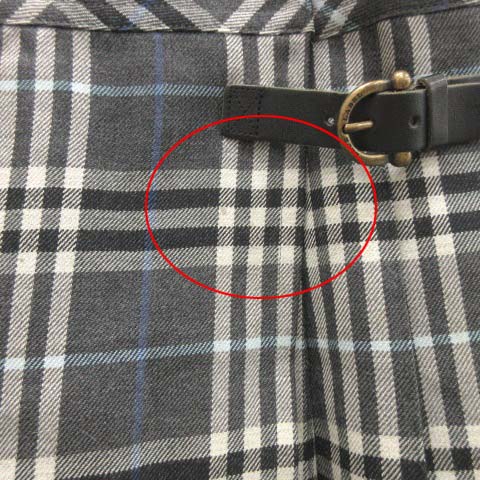 バーバリーブルーレーベル BURBERRY BLUE LABEL 38 M ラップスカート