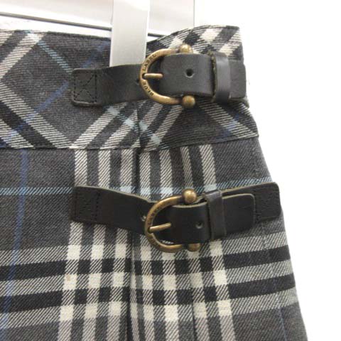 バーバリーブルーレーベル BURBERRY BLUE LABEL 38 M ラップスカート