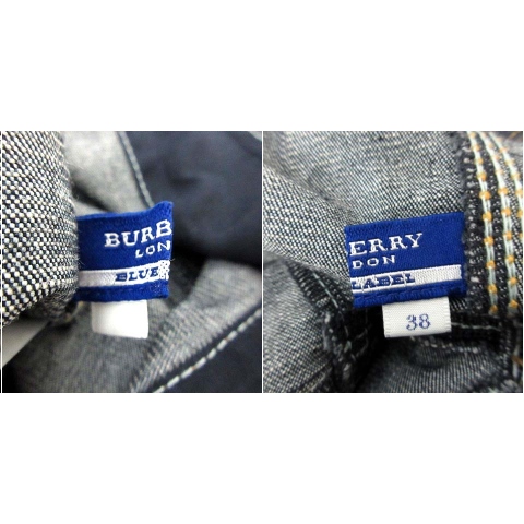 BURBERRY BLUELABEL】ホルターネックデニムワンピースサイズ38