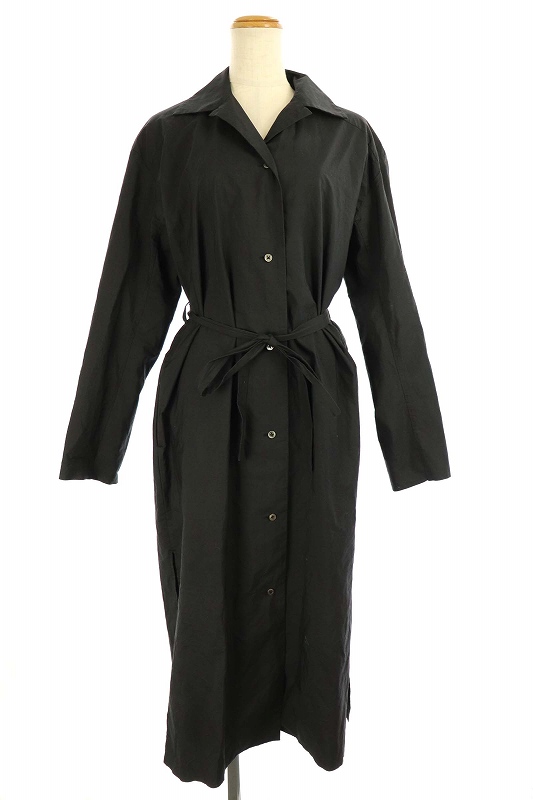 オーラリー Auralee 18ss シャツワンピース 長袖 ロング サイドスリット 1 黒 Ec レディース 081 ベクトルパーク