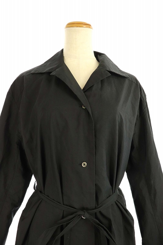 オーラリー Auralee 18ss シャツワンピース 長袖 ロング サイドスリット 1 黒 Ec レディース 081 ベクトルパーク