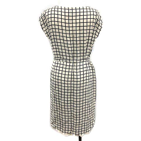 プラダ Prada ワンピース ひざ丈 ノースリーブ 格子柄 チェック 42 Xl 白 紺 Ym Ec レディース 081 ベクトルパーク プラダ Prada ワンピース ひざ丈 ノースリーブ 格子柄 チェック 42 Xl 白 紺 Ym Ec レディース 081 ベクトルパーク