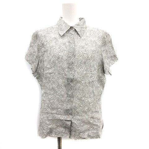 シャネル CHANEL 99P シャツ ブラウン 半袖 ヴィンテージ ロゴ 