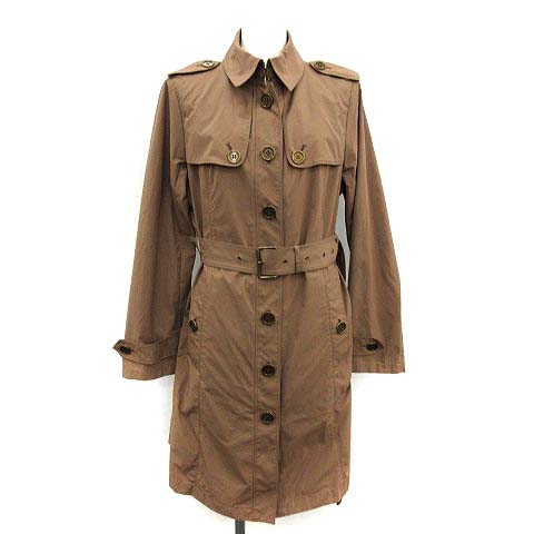 バーバリー BURBERRY トレンチコート ロング 英国製 40 L ベージュ /KH 