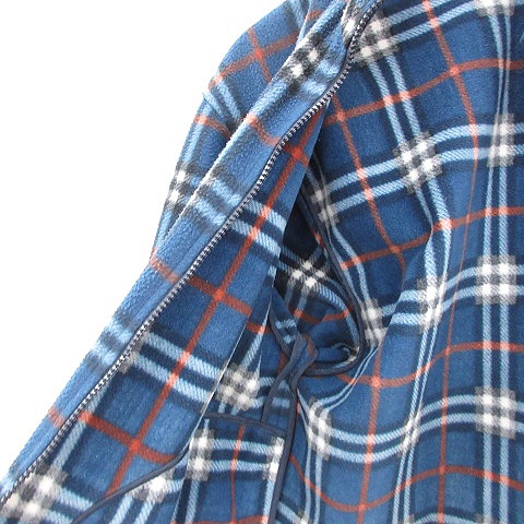 BURBERRY フリースジャケット 青・白チェック