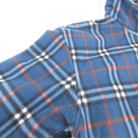 BURBERRY フリースジャケット 青・白チェック