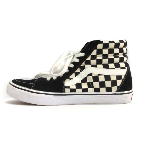 バンズ Vans Sk8 Hi スケートハイ スケハイ スニーカー ハイカット チェッカー 27cm 黒 ブラック 白 ホワイト St メンズ 081 ベクトルパーク