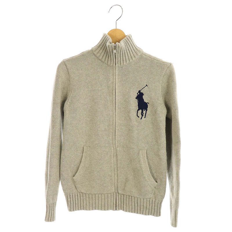 ラルフローレン RALPH LAUREN ジャケット ニット ジップアップ ビッグ