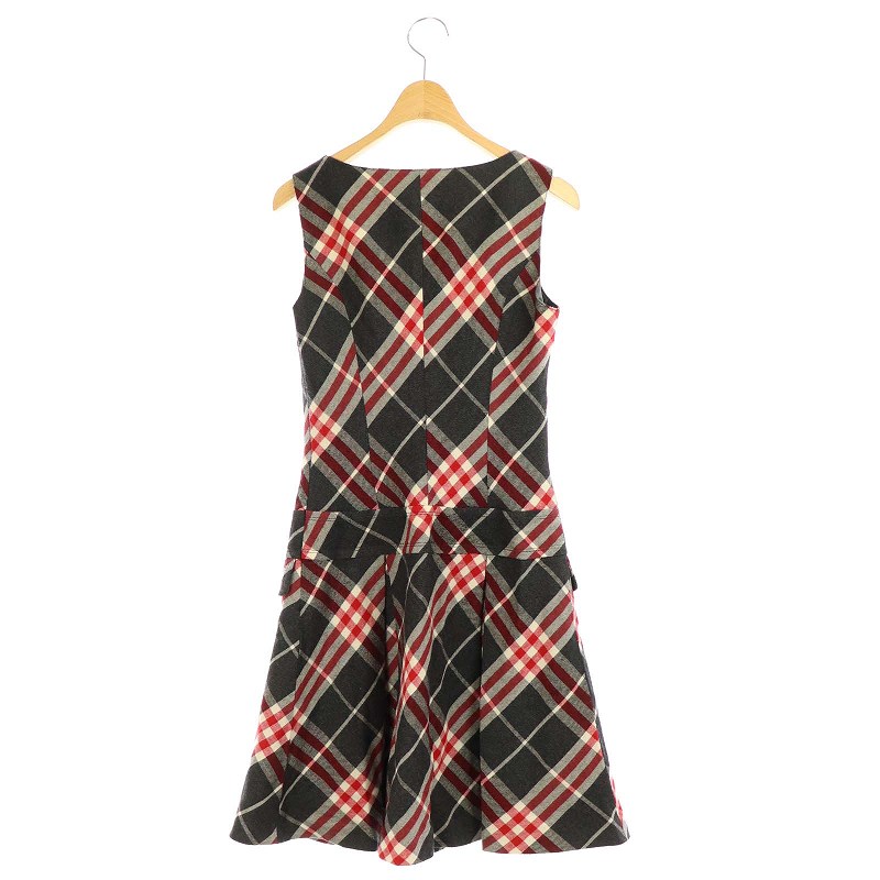 バーバリーブルーレーベル Burberry Blue Label ワンピース ミニ チェック ノースリーブ 38 グレー 赤 Hk Ec レディース 081 ベクトルパーク バーバリーブルーレーベル Burberry Blue Label ワンピース ミニ チェック ノースリーブ 38 グレー 赤 Hk Ec レディース 081 ベクトルパーク