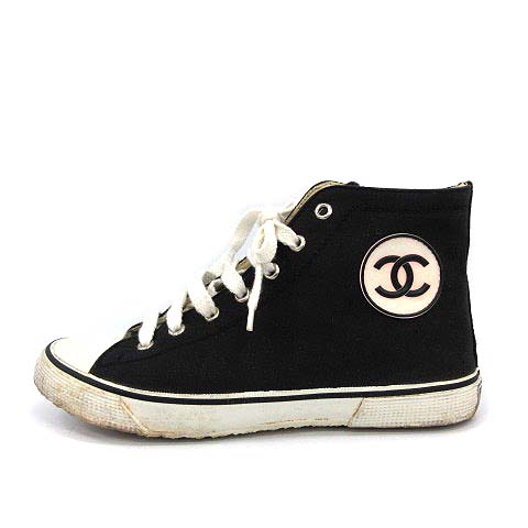 シャネル CHANEL スニーカー ハイカット ココマーク  