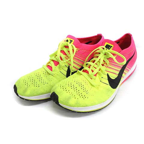 ナイキ NIKE スニーカー ローカット zoom flyknit streak 蛍光イエロー  