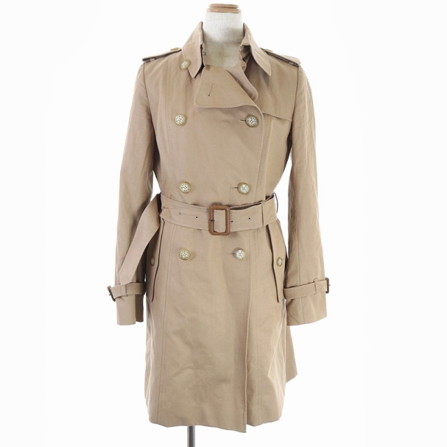 マッキントッシュ ロンドン Mackintosh London トレンチコート ベルト ライナー付き 裏地チェック 40 茶 モカ Sa Ec レディース 081 ベクトルパーク
