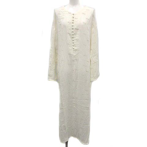 マメクロゴウチ Mame Kurogouchi 19ss ワンピース ロング マキシ 刺繍 長袖 2 M アイボリー ベージュ Ym D H レディース 081 ベクトルパーク マメクロゴウチ Mame Kurogouchi 19ss ワンピース ロング マキシ 刺繍 長袖 2 M アイボリー ベージュ Ym D H レディース 081 ベクトルパーク