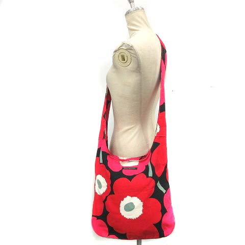 マリメッコ marimekko ショルダーバッグ ウニッコ 花柄 コットン