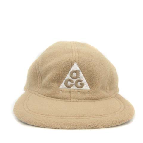 ナイキエーシージー Nike Acg キャップ 野球帽 帽子 フリース ロゴ 56cm ベージュ Pj レディース 081 ベクトルパーク