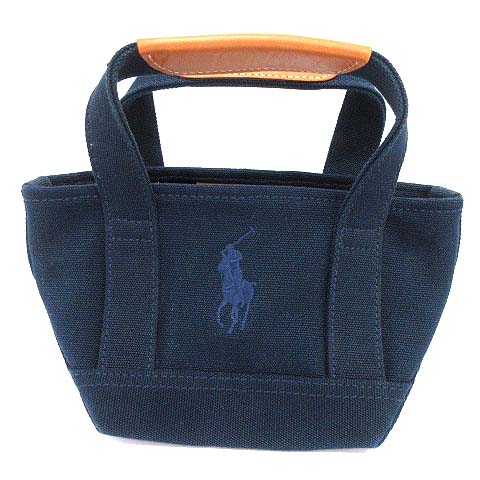 ラルフローレン RALPH LAUREN トートバッグ ミニ ロゴ 刺繍 キャンバス 