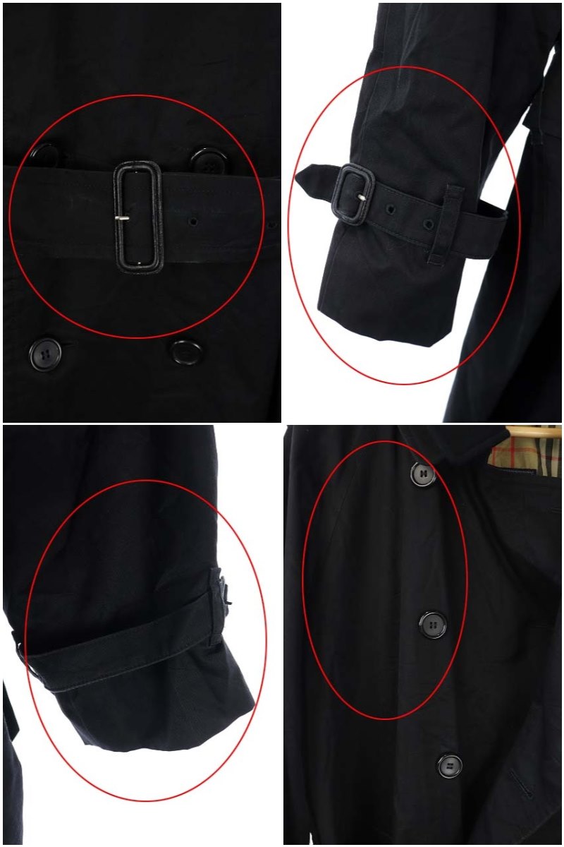 バーバリーズ Burberrys ロング トレンチコート ダブル ベルト