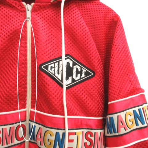 【正規品】GUCCI☆MAGNETISMOブルゾン☆ Gucci Blue Perforated Net Magnetismo Jacket S Gucci | TLC
