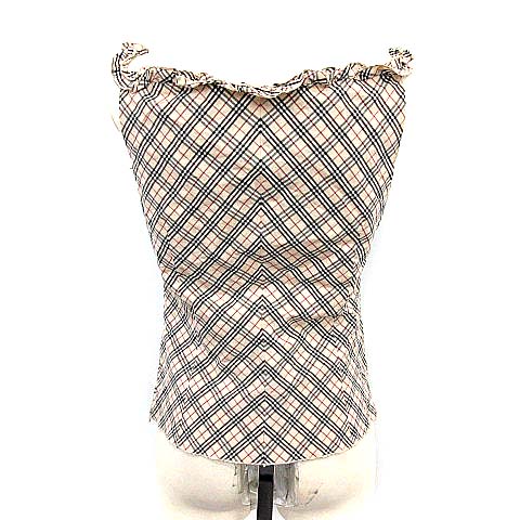 BURBERRY BLUELABEL ノバチェック キャミソール 36 フリル BURBERRY BLUELABEL ノバチェック キャミソール 36 フリル