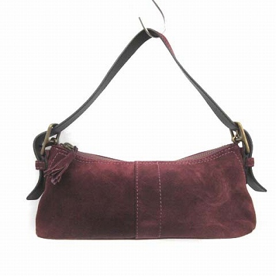 コーチ COACH ワンハンドバッグ ミニ スエード ボルドー 7470 /PJ 