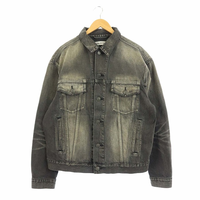 Balenciaga ウォッシュブラック デニムジャケット ジージャン Gジャン