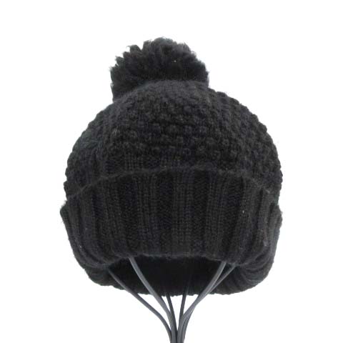 ディーゼル DIESEL ニット帽 帽子 ボンボン ビーニー ロゴ